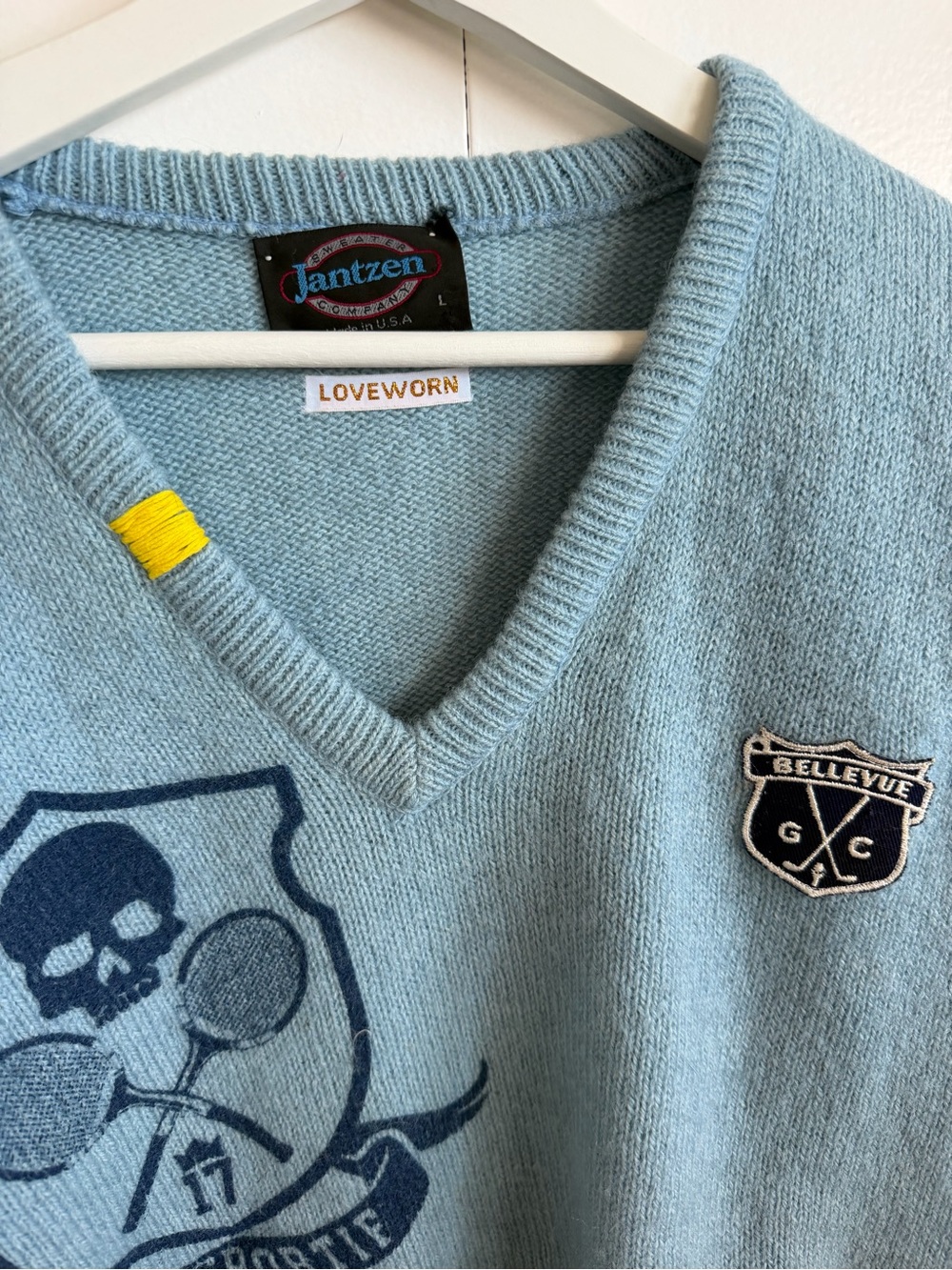Loveworn Santa Barbara Custom Vintage Sweater, L - Picture 3 of 4